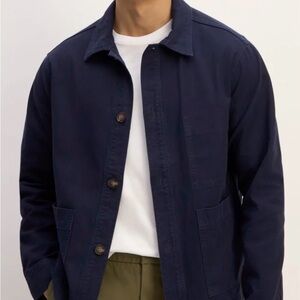 Everlane Men's navy Blue cotton Jacket